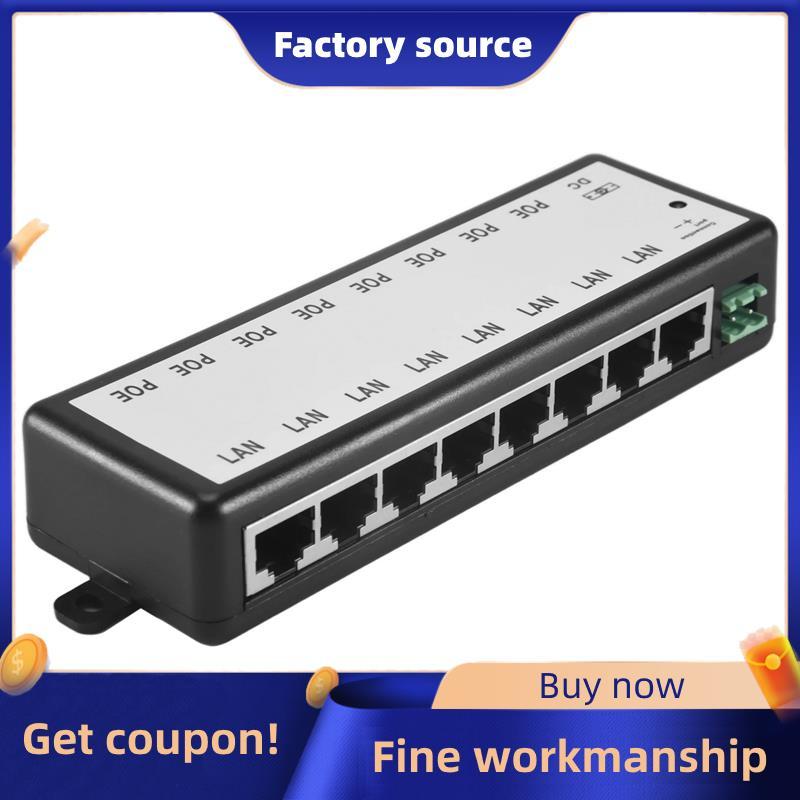 8 Cổng Poe Injector Poe Splitter Cho Mạng Quan Sát Poe Camera Power Over Ethernet Iee802.3Af Đáng Ti