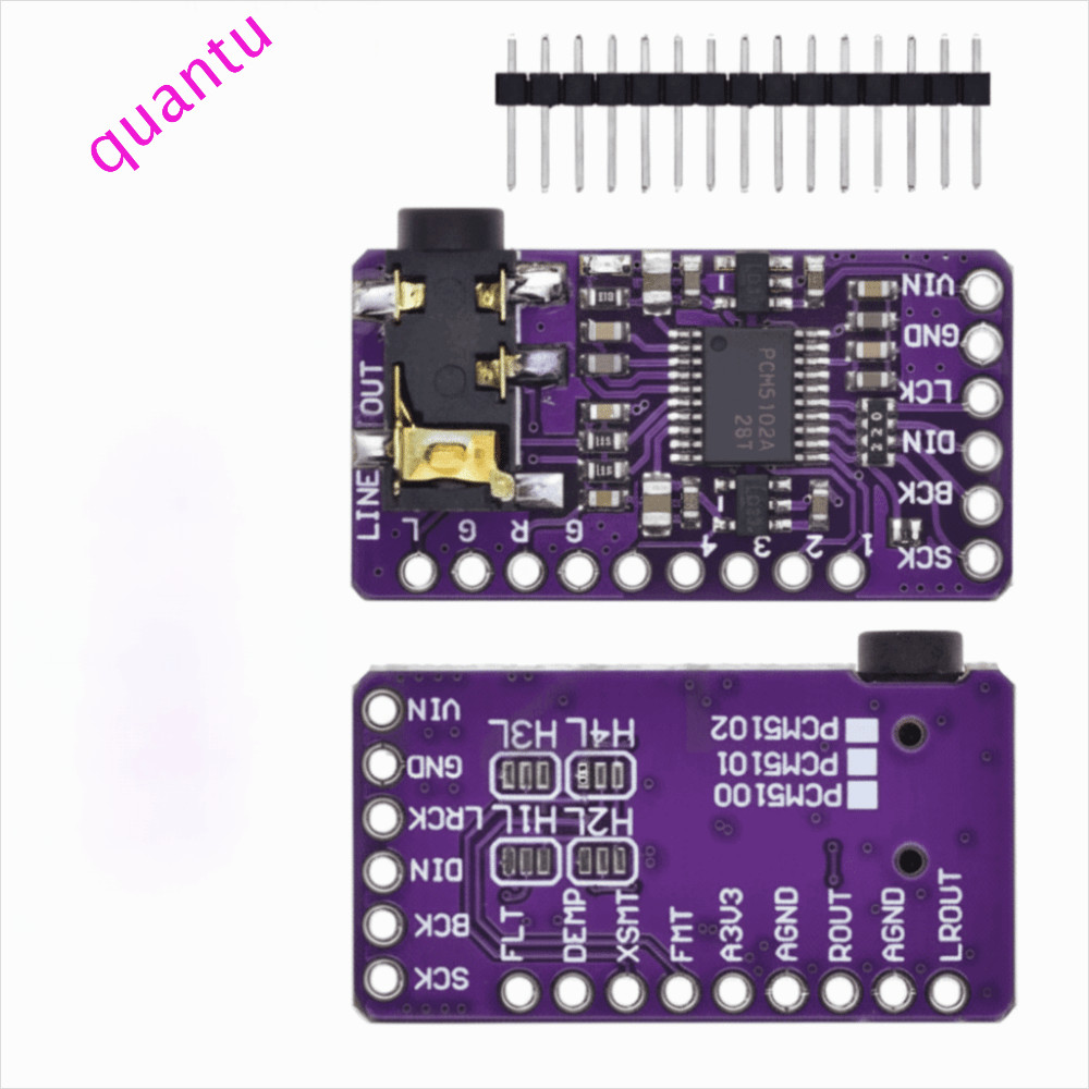 Máy nghe nhạc QUANTUMFLOW PCM5102A I2S, Âm thanh kỹ thuật số PCM5102A DAC I2S Module, Giao diện mô-đ