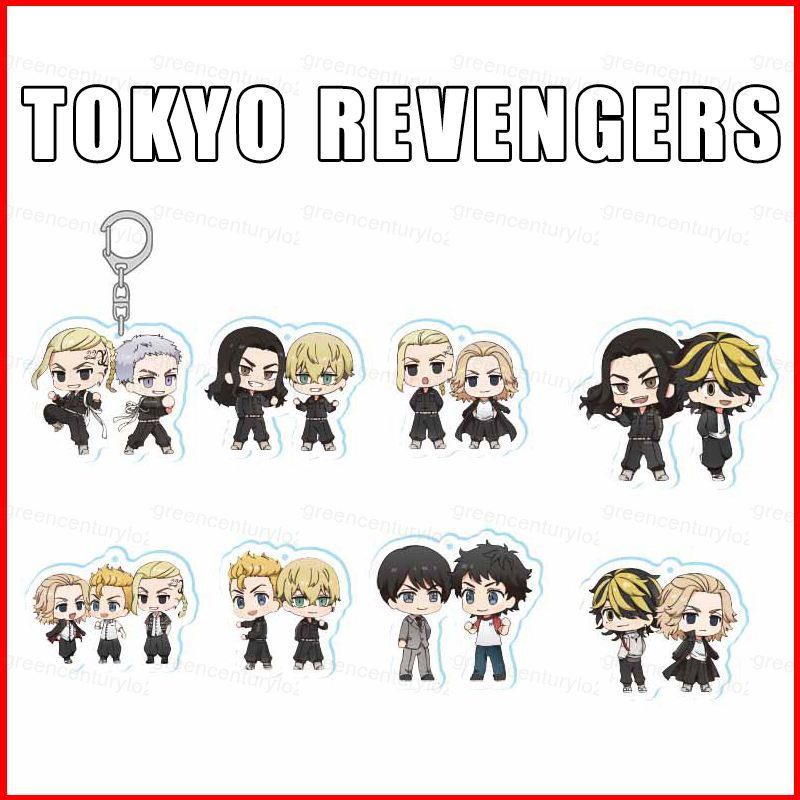 Tokyo Revengers Móc Khóa Anime Móc Khóa Mikey Tokyo Manji Gang Acrylic Túi Pendent Móc Chìa Khóa Quà