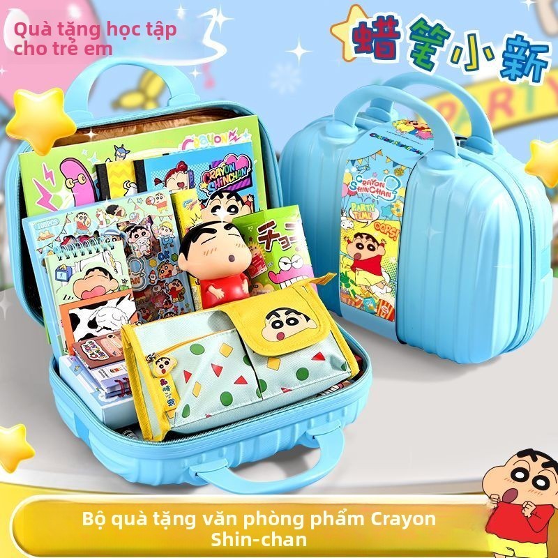 Bộ văn phòng phẩm Crayon Shin-chan – Học sinh, quà sinh nhật, đồ dùng học tập, túi quà