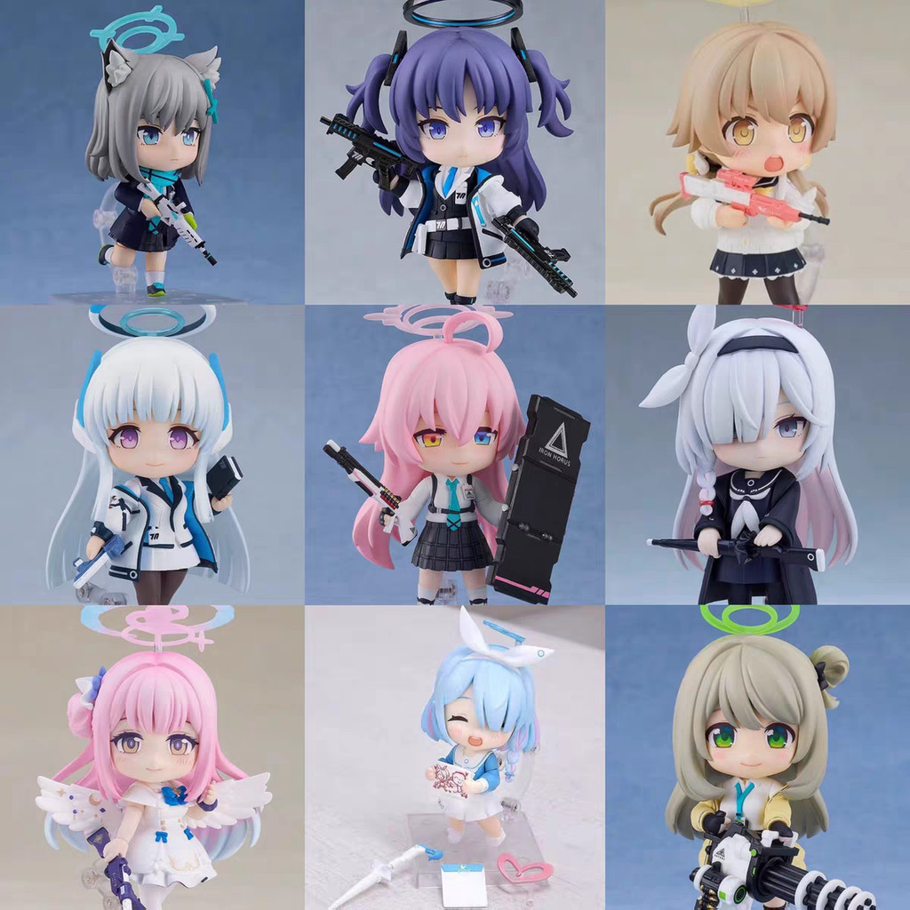 2026 Hàng Mới Về Blue File Q Phiên Bản Nendoroid Series Arona Prana Cát Sói Shiroko Hoshino Hình Cô 