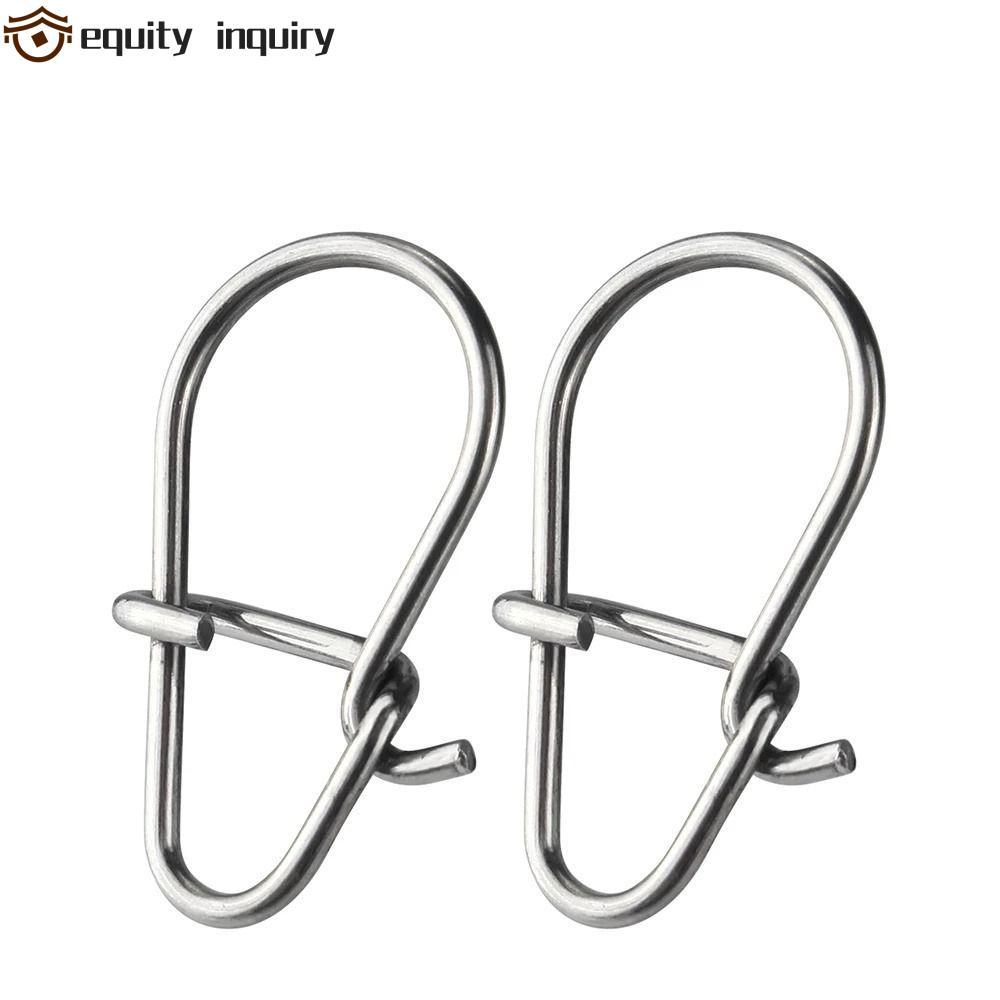 THIẾT BỊ YÊU CẦU Mồi Câu Cá Kết Nối Khóa Snap Connector Pesca An Toàn Câu Cá Phụ Kiện Thép Không Gỉ 