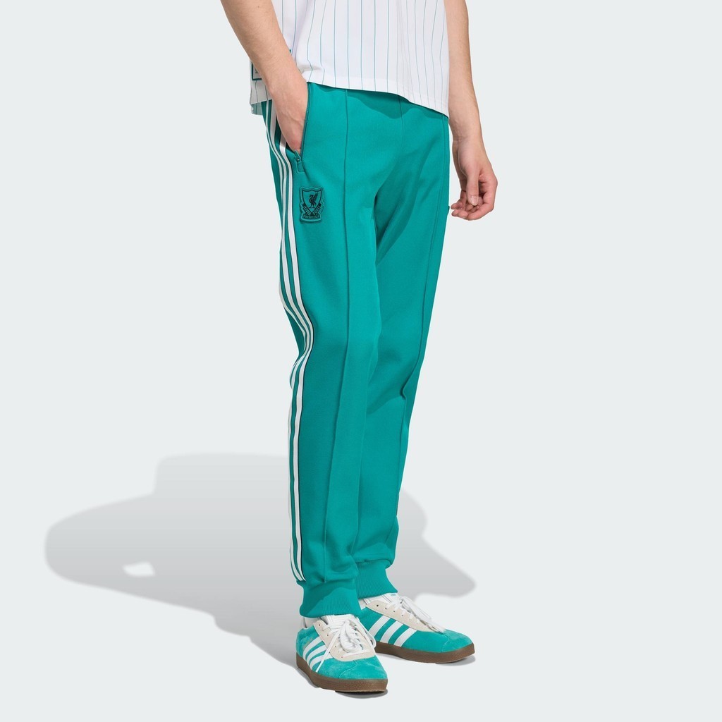 adidas Bóng đá Quần Trackpant Liverpool FC Terrace Icons Nam màu xanh lá JW5463