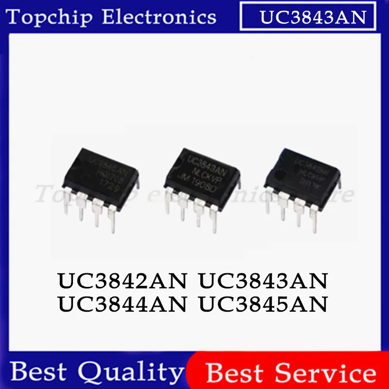 5 CHIẾC UC3843AN UC3843A DIP UC3843 DIP-8 UC3842AN UC3844AN UC3842BN UC3842BN UC3843844BN UC3842 UC3