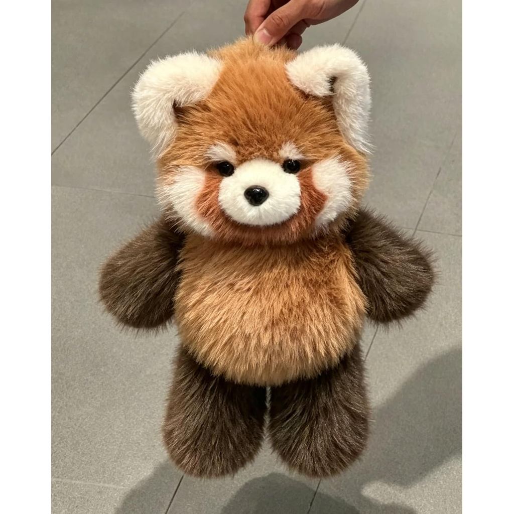Running Plushies Red Panda, Soft Cuddly Running Plushies Động vật có chân di chuyển, Bò nhồi bông lắ
