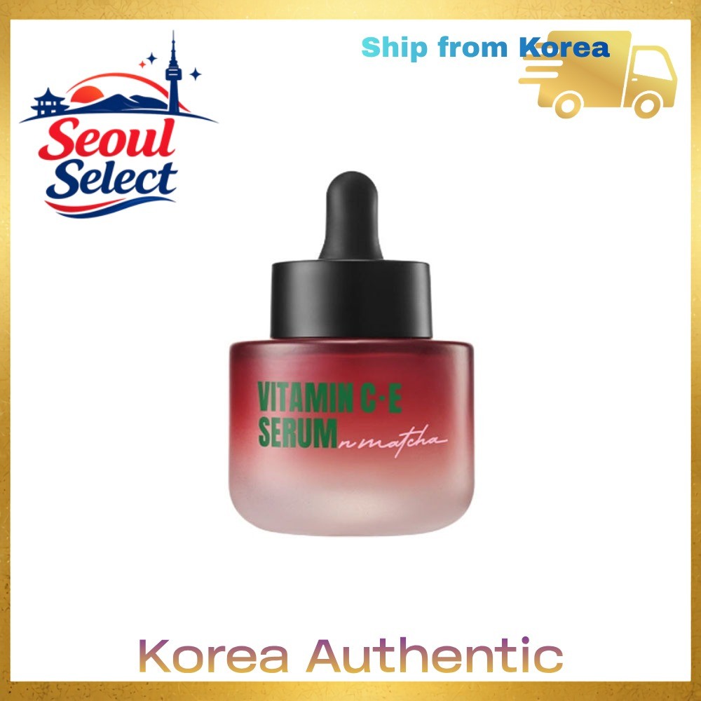 [Cleanup Derma] Pink Matcha Vitamin C-E Serum 30ml Radiance & Antioxidant Ampoule