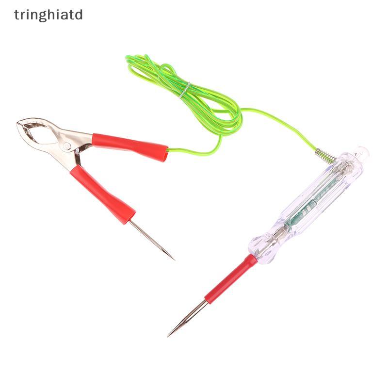 Tringhiatd 6-24V ô tô mạch Tester với Dual Đầu dò & Alligator Clips Tri