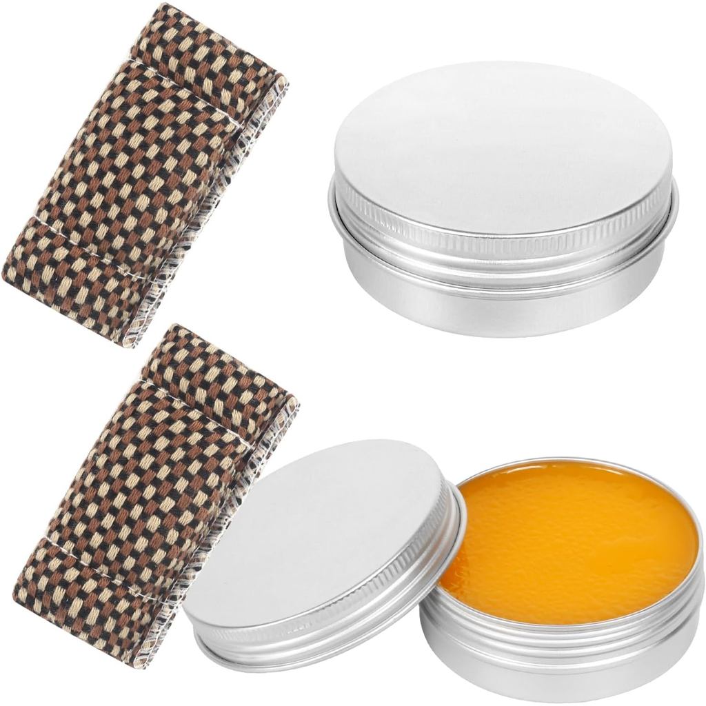 Vefungyan Sáp đánh bóng cán Cue và khăn mài: 2 hộp sáp Silky Shaft Wax và khăn làmslicker cho Cue bi