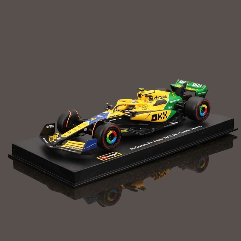 2024 Beige 1: 43 McLen Monaco MCL38 Formula Car F1 Car Collection Model m