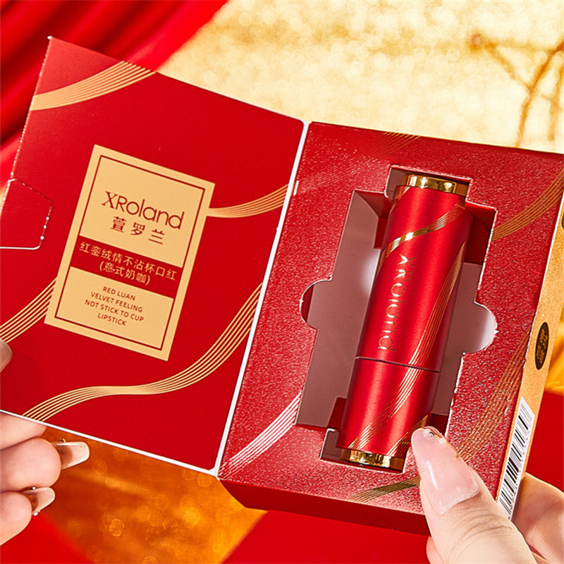 XRoland XRoland Nhung Đỏ Tình Yêu Chống Dính Cốc Son Môi Nước Dưỡng Ẩm Tự Nhiên Dễ Màu Không Dễ Phai