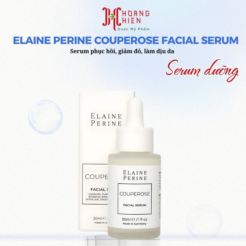 (Công ty) Serum phục hồi, giảm đỏ, làm dịu da Elaine Perine Couperose Facial Serum 30ml