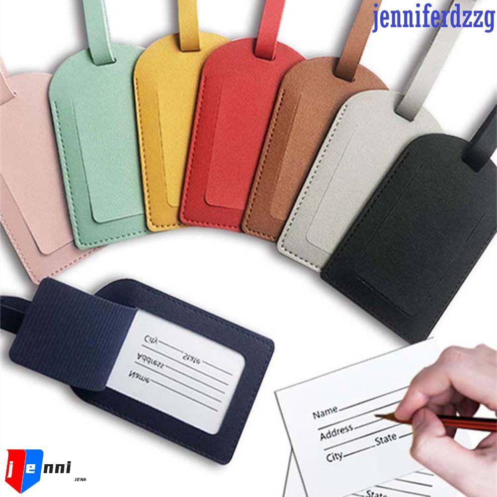 JENNIFERDZZG Máy Bay Vali Thẻ Nhiều Màu Sắc Túi Xách Nhãn Máy Bay Check-in Da PU Lên Máy Bay Đi Bộ