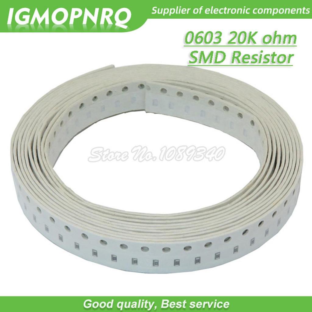 300 CÁI 0603 Chip Điện trở cố định Điện trở SMD 20K ohm 203 GMOPNRQ