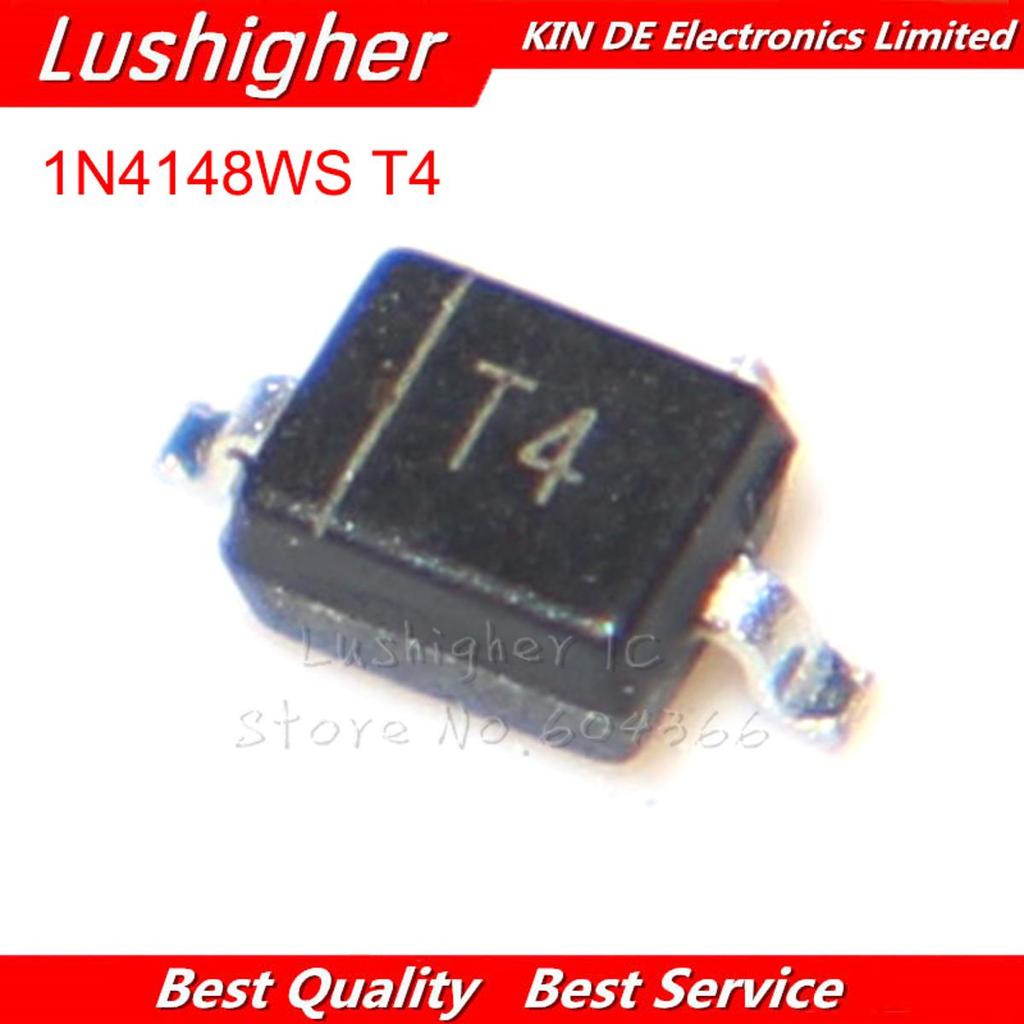 100 CÁI 1N4148 1N4148WS T4 1N4148W SMD 0805 SOD323 IN4148 0805 SOD323 Điốt Chuyển Mạch