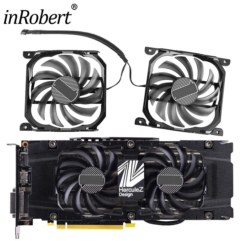 2 Cái / bộ CF-12915S P104-100 1070Ti 1080Ti GPU Card Cooler Quạt Cho INNO3D GeForce GTX 1070 1080 Ti