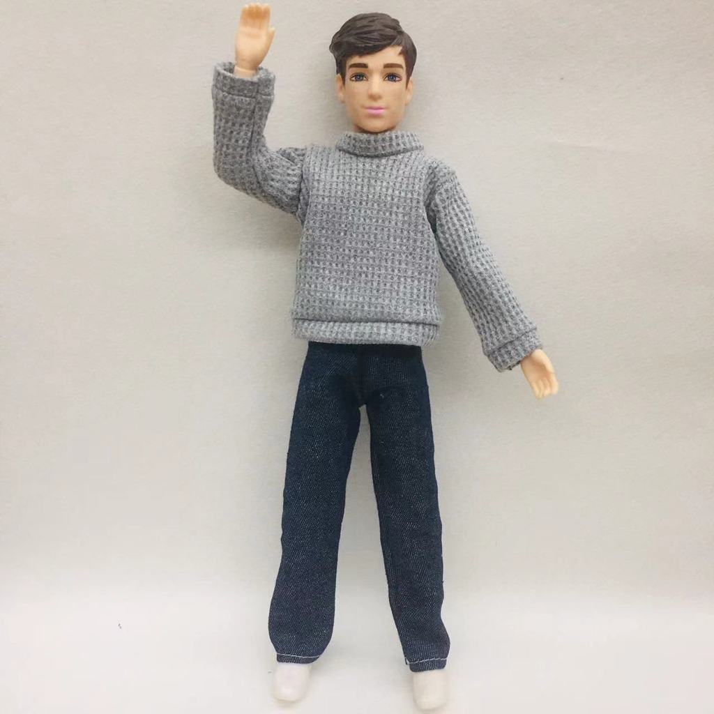 Búp bê nam Ken Prince 30cm kèm áo len thông thường để trang điểm đồ chơi