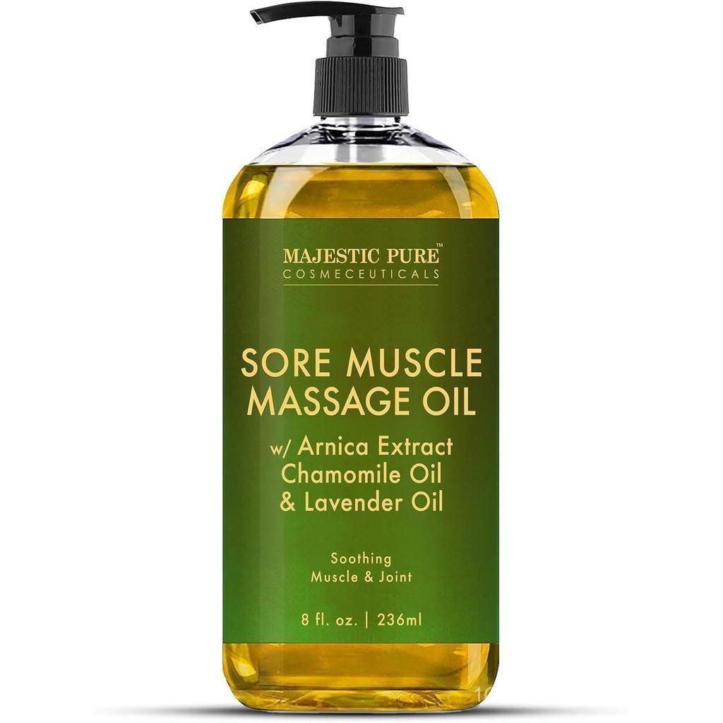 MAJESTICPURE Arnica Dầu massage dịu nhẹ để trị liệu massage-Làm mới và thư giãn-Oils với tinh dầu ho