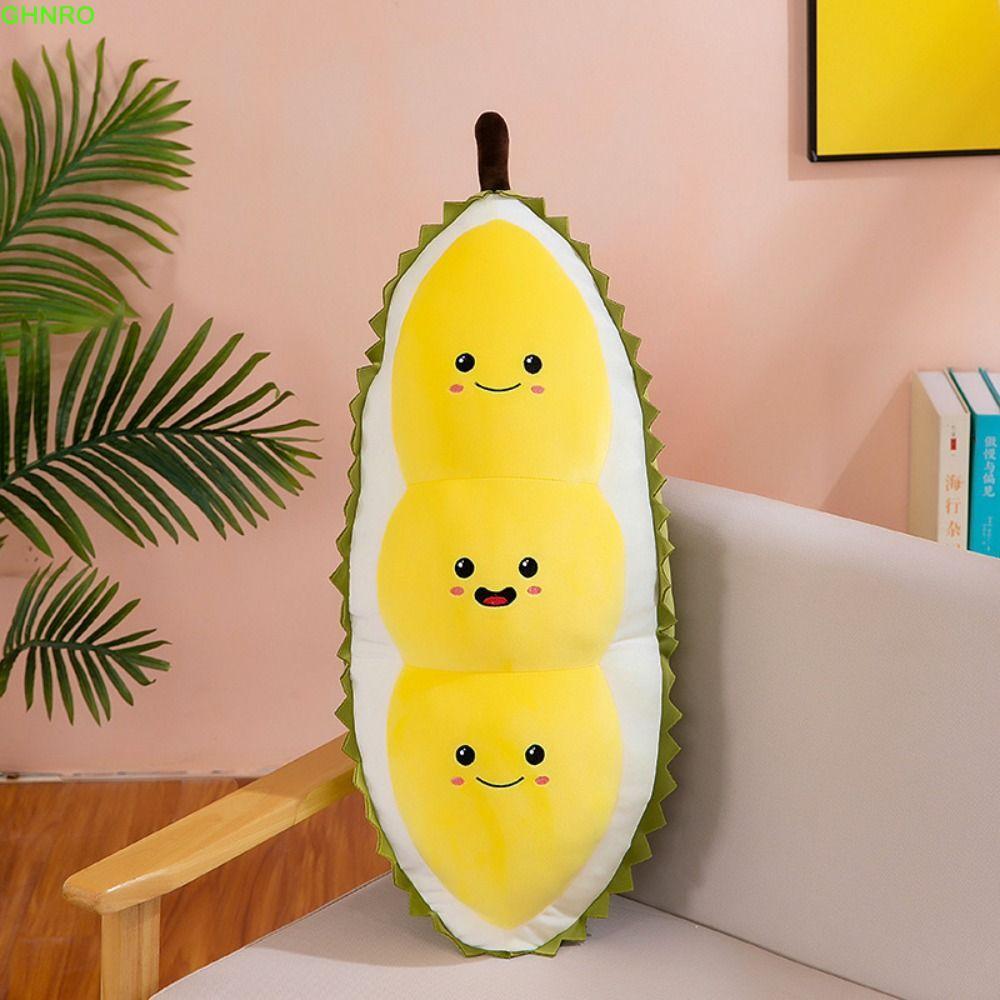 GHNRO Durian Ôm Gối, Bộ Sưu Tập Lông Tơ Trái Cây Durian Sang Trọng Gối, Thoải Mái Sang Trọng Đồ Chơi