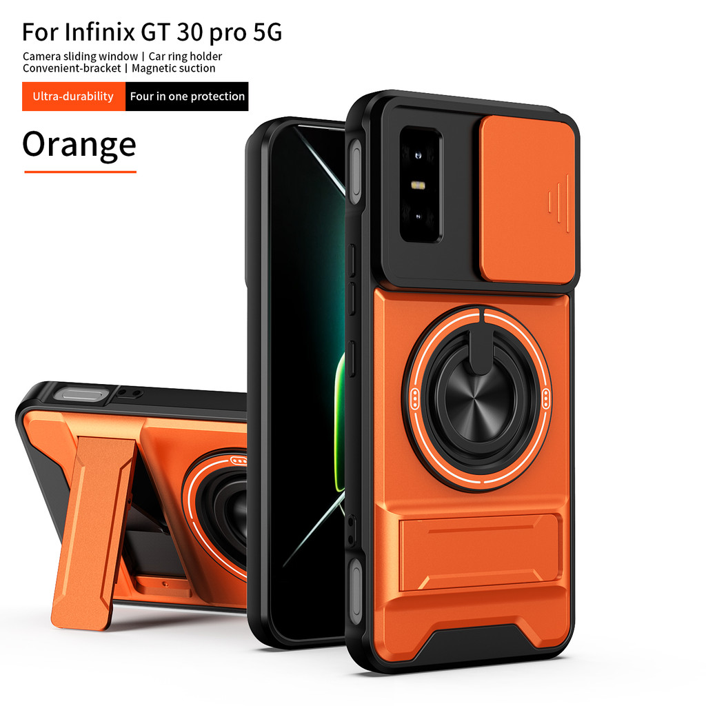 Dành Cho Infinix GT 30 Pro Ốp Lưng Infinix GT 30 Cover gt30 Pro Ốp Lưng Magsafe Từ Gấp Giá Đỡ Giáp Q