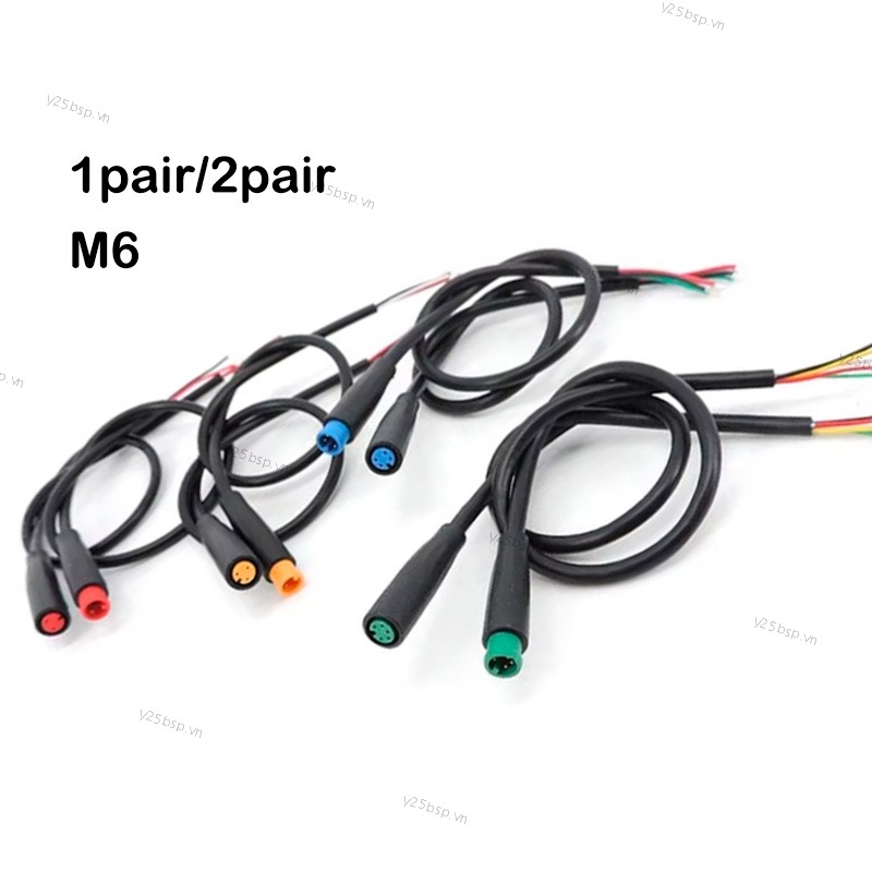 1 Cặp M6 6mm 2 3 4 5 Pin Cáp Chống Thấm Nước M-6 Bảng Điều Khiển Năng Lượng Mặt Trời Nhà Ga Mini Tín