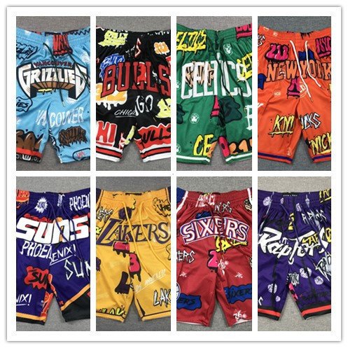 Áo bóng rổ và quần short in hình với Grizzlies, Chicago Bulls, Celtics, Celtics, Lakers, 76 người, R
