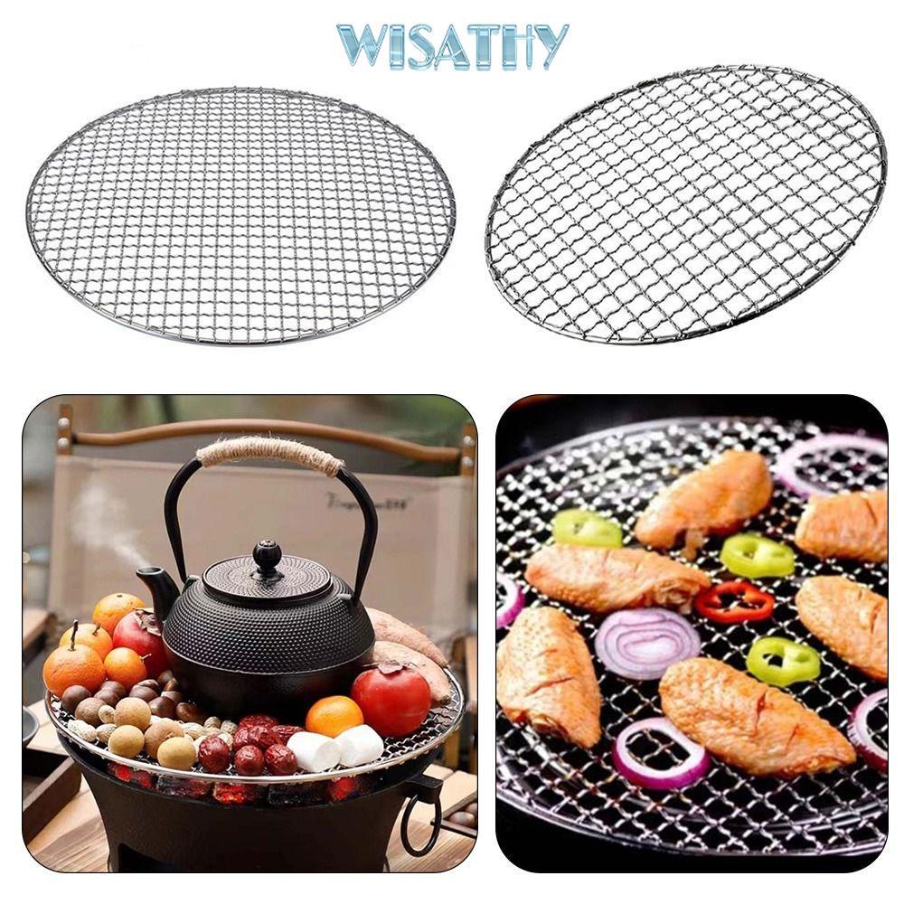 WISATHY WISHY Grill, Giá nướng tròn có thể tái sử dụng, Nướng BBQ chống dính bằng sắt