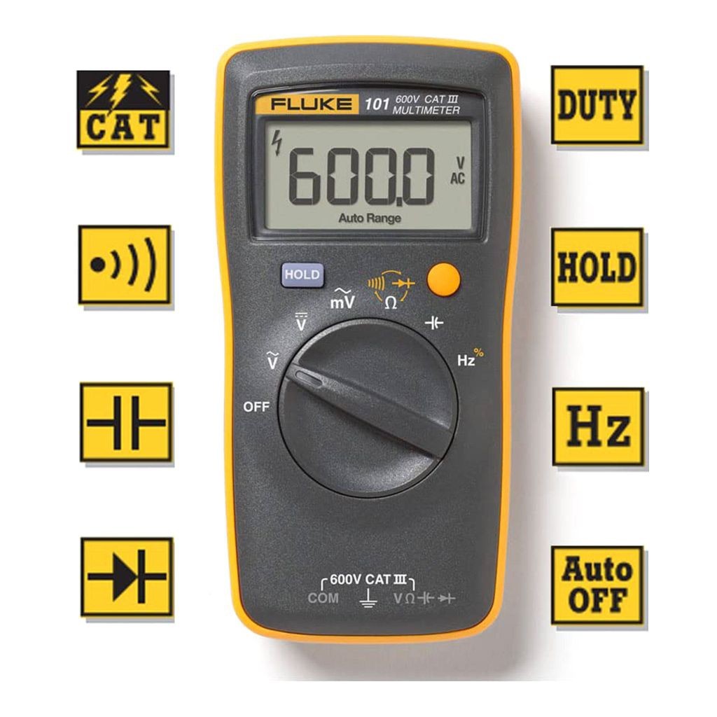 Đồng hồ vạn năng fluke 101, đồng hồ bỏ túi, hàng chính hãng Fluke, bảo hành 12 tháng