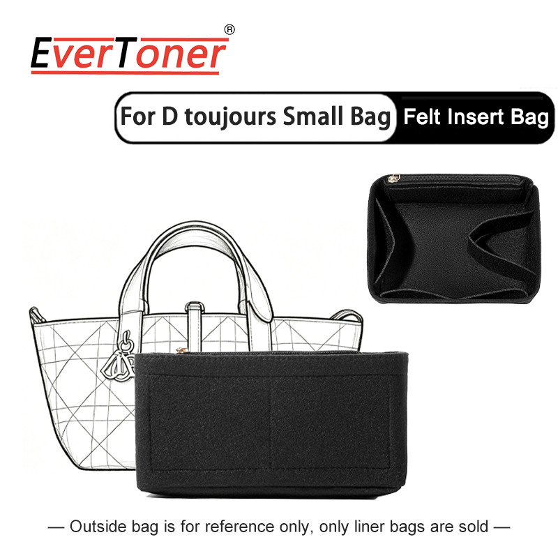 Túi nỉ EverToner Chèn cho Toujours Túi Tote nhỏ nhiều túi lót bên trong