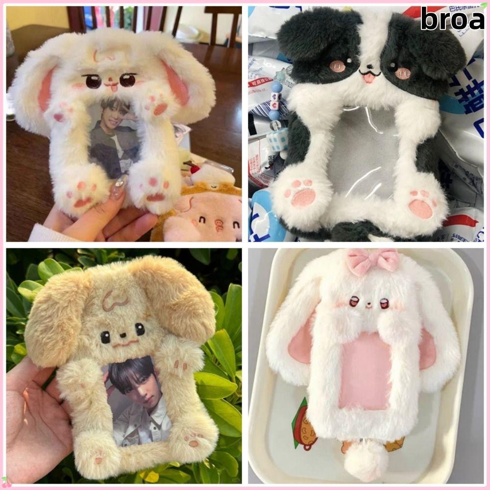 BROA Photocard, Sang Trọng Tai Thỏ / Border Collie Photo Card Holder, Hoạt Hình Đa Năng Thẻ Học Sinh