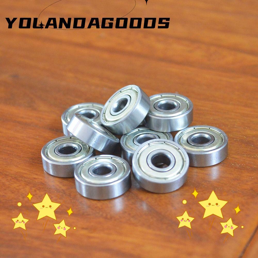 YOLA 10 Vòng bi kín đôi, 6mm x 19mm x 6mm Vòng bi rãnh sâu được bôi trơn sẵn, Thay thế bánh xe vòng 