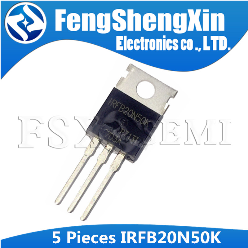 5 Chiếc IRFB20N50K TO-220 FB20N50K TO220 IRFB20N50 20N50 MOSFET Điện
