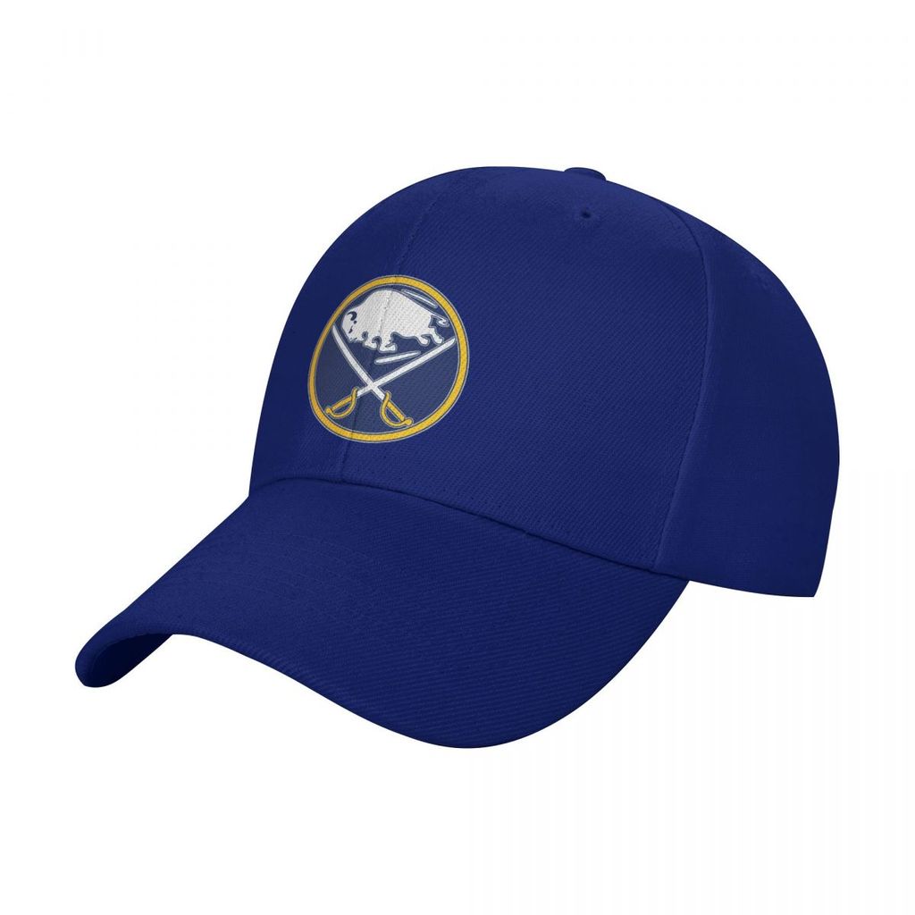 Mới Có Sẵn Trâu Sabres Logo NHL Mũ Bóng Chày Nam Nữ Thời Trang Polyester Màu Trơn Cong Vành Mũ Unise