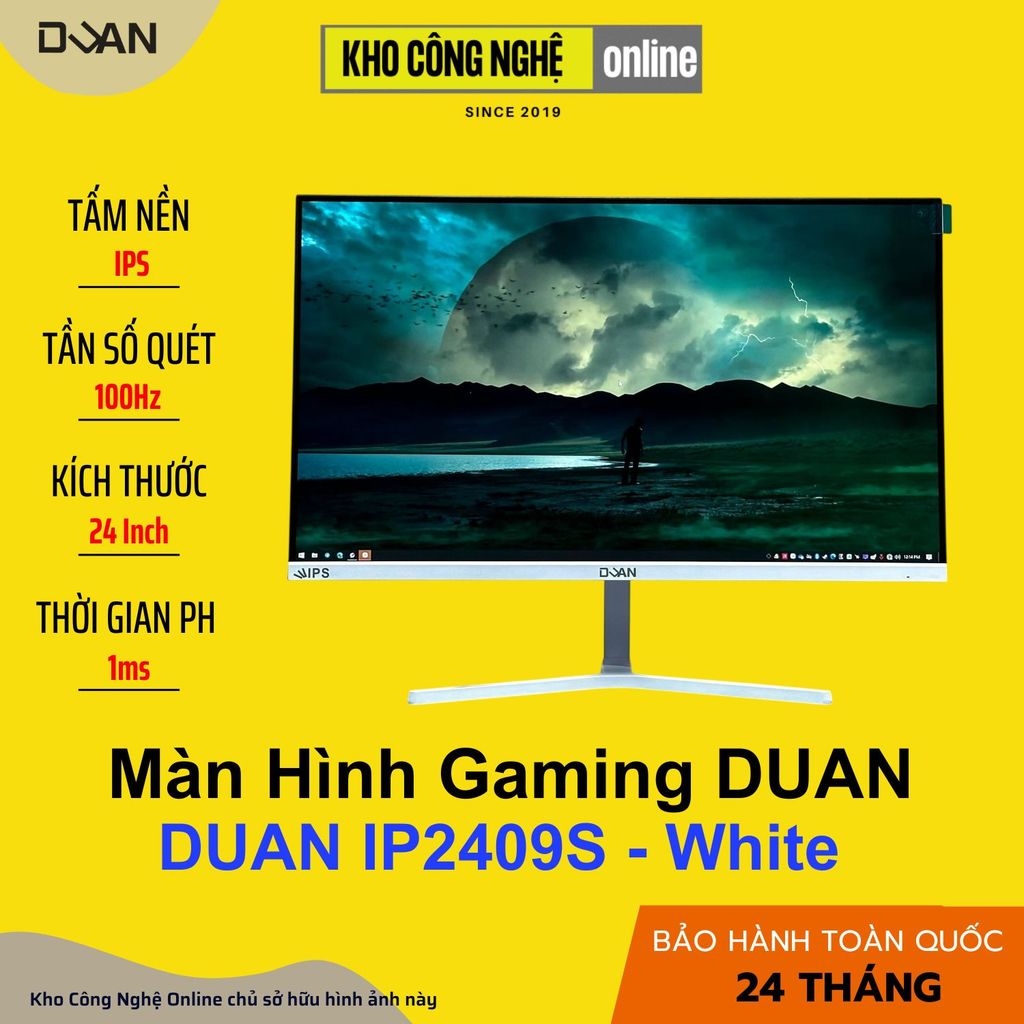 Màn Hình Gaming DUAN DT-IP2409S - White (Hàng Chính Hãng)