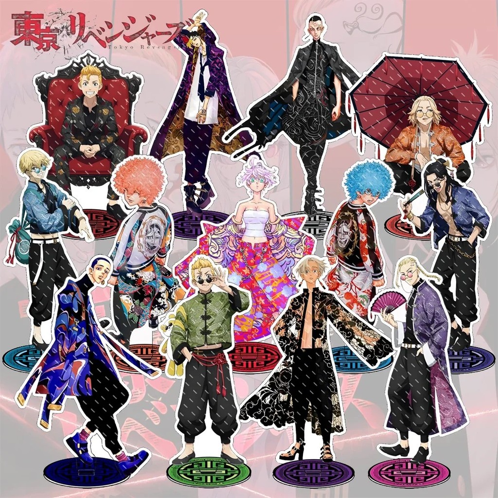 Standee Anime Tokyo Revengers Mô Hình Mica Acrylic Trang Trí Bàn Học Nhân Vật Mikey Draken Haitani I