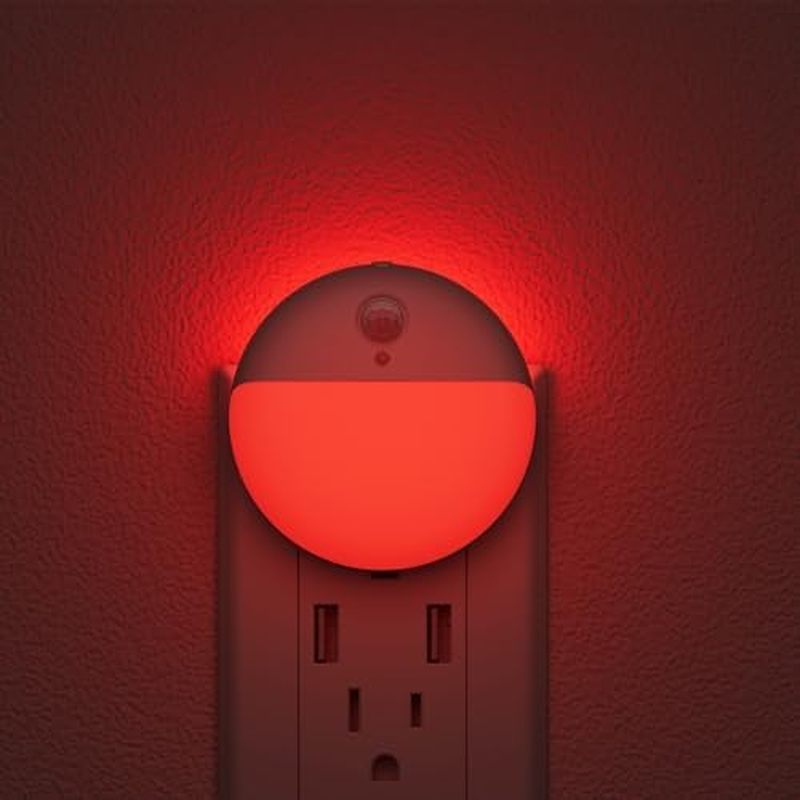 n Sleep Night Light with Motion Sensor and Dusk to Dawn Sensor, 3 Modes, Soft Glow, Stepless Dimming