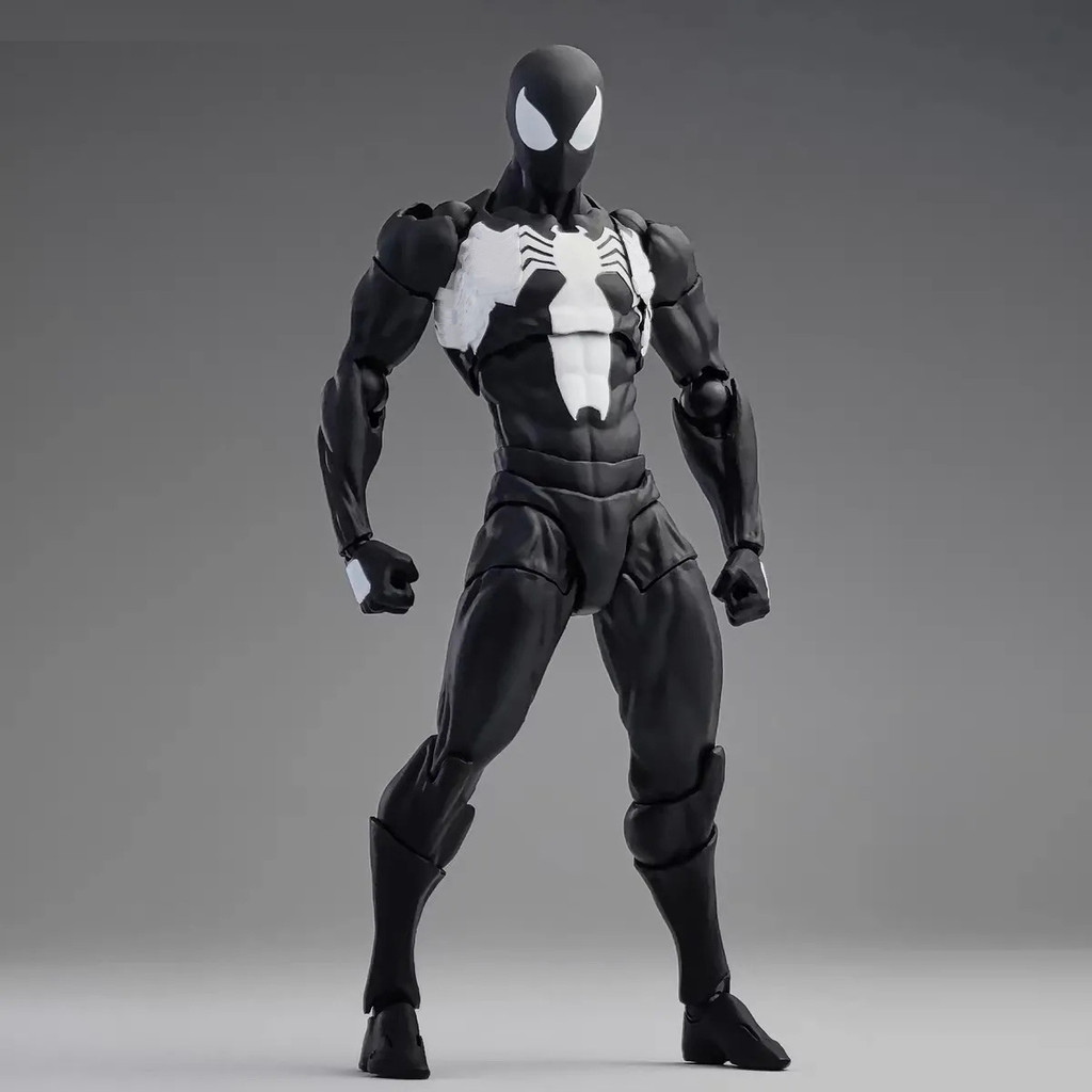Sản phẩm mới Hàng có sẵn Hàng xóm màu đen Symbiotic Shf Spider-Man Handy Venom Suit Joint Action Hìn