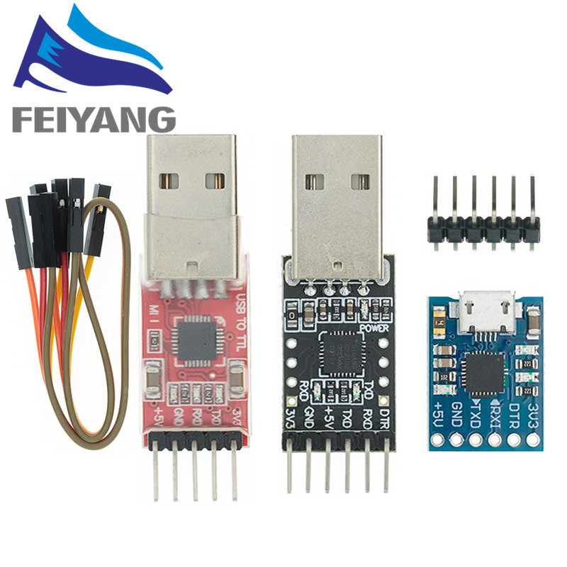 CP2102 USB 2.0 sang UART TTL 5PIN Mô-đun chuyển đổi Ftc FT232 CH340 PL2303 CP2102 MICRO USB cho adui