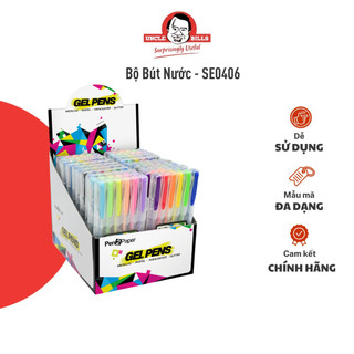 Bộ 6 bút nước uncle bills dùng tốt trên mọi bề mặt màu ánh kim - se0406