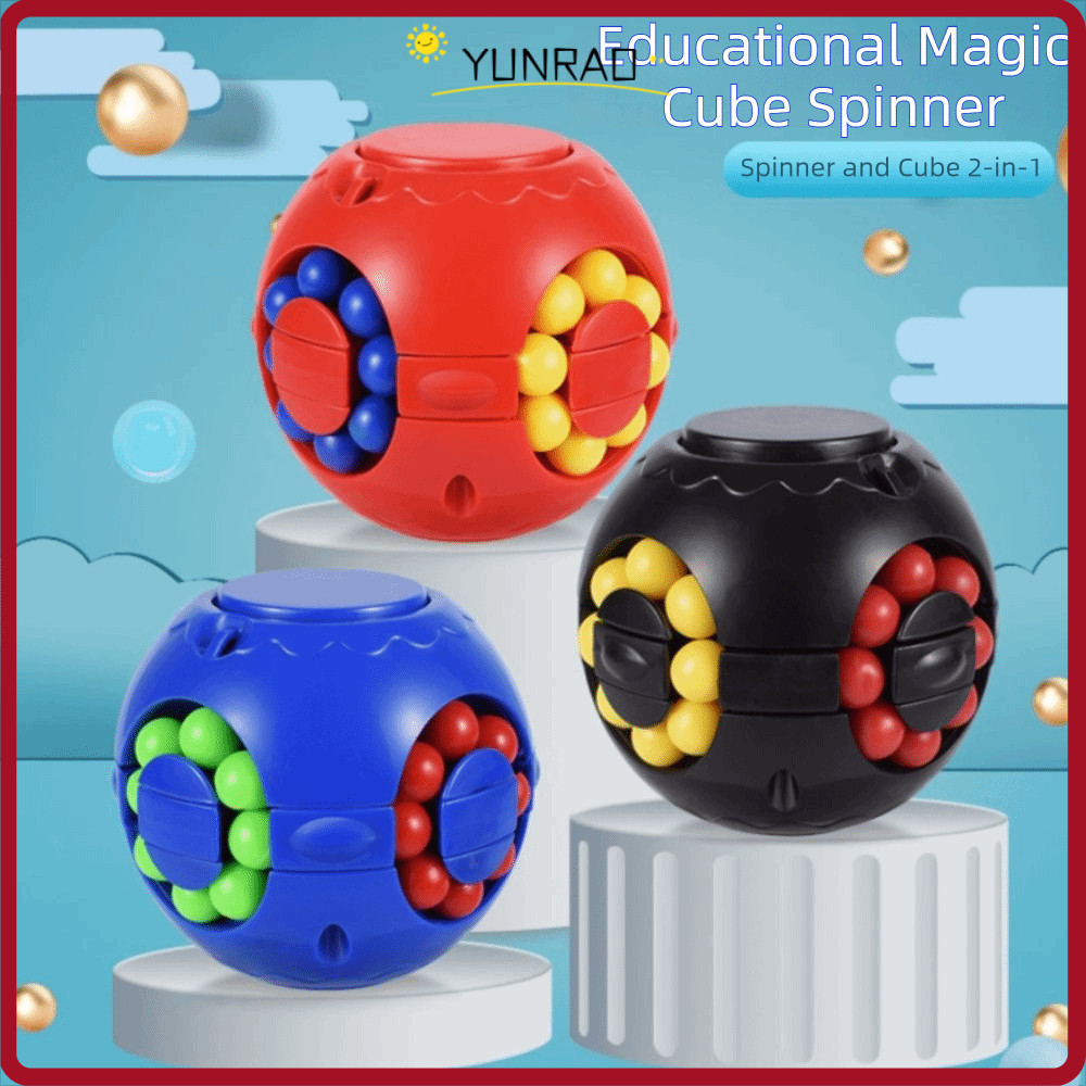 YUNRAO Magic Bean Cube Spinner, Ngón Tay Con Quay Nhựa Bóng Xoay, Sáng Tạo Xoay Bóng Ngón Tay Spinne