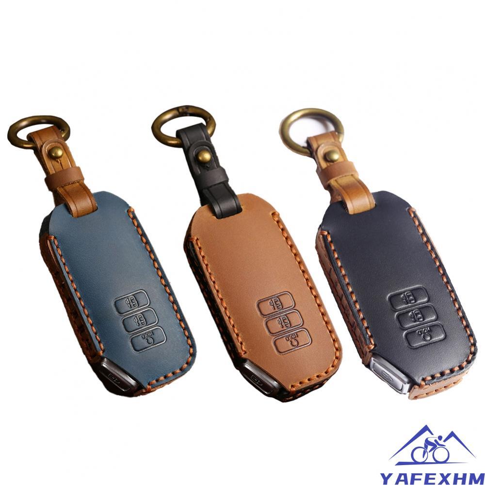 Chìa Khóa Ô Tô Fob Bao 7 Nút Bảo Vệ Trang Trí Da Giả Cho Sorento Mq4