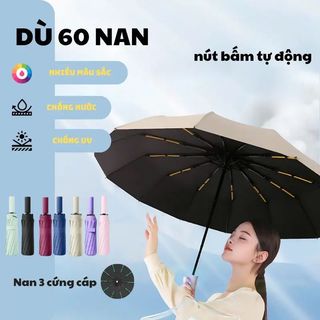 Ô Dù 60 Nan 24 Nan Chống Thấm Nước,Tia UV Gập Nhỏ Gọn Cầm Tay Tiện Lợi