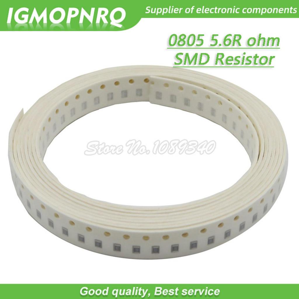 300 Chiếc 0805 SMD Điện Trở 5.6 ohm Chip Điện Trở 1 / 8W 5.6R 5R6 ohms 0805-5.6R