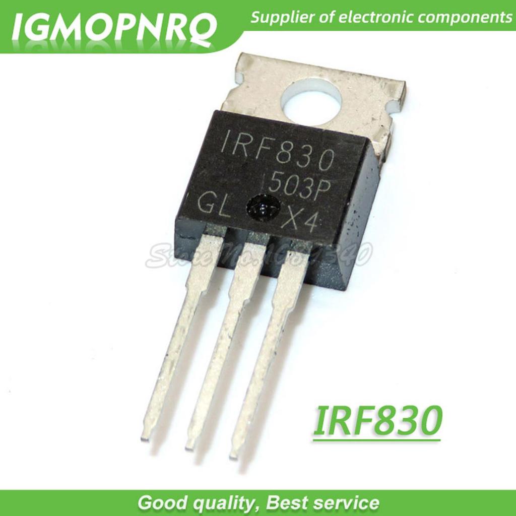 10 Chiếc IRF830 IRF830PBF MOSFET N-Chan 500V 4.5 Amp TO-220 Mới Ban Đầu