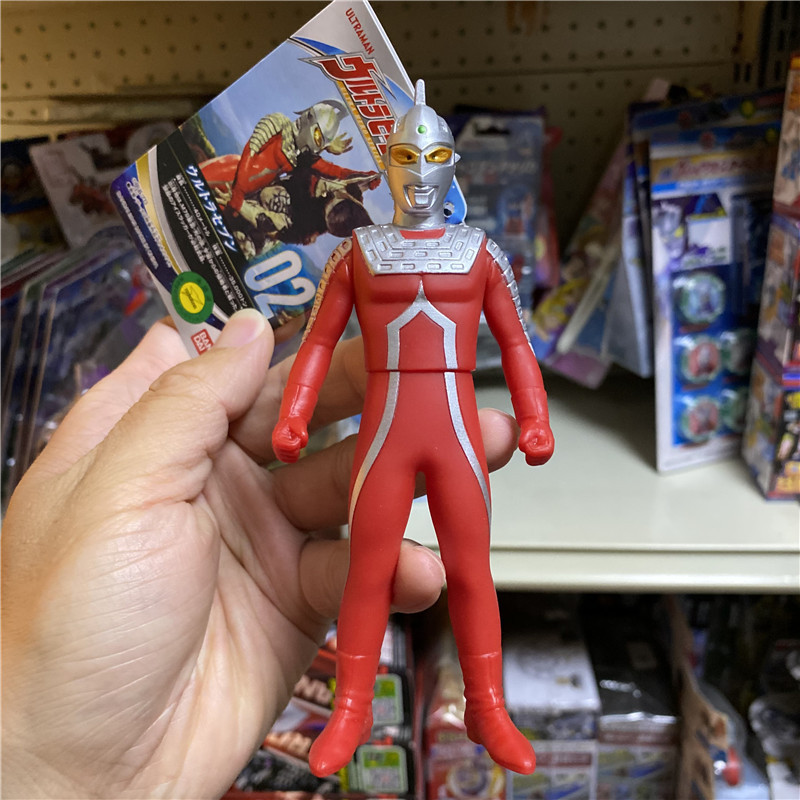 Bandai Ultraman Monster Cao su mềm Ultraman Búp bê cao su mềm 500 Series 02 Seven Ultraman Seven