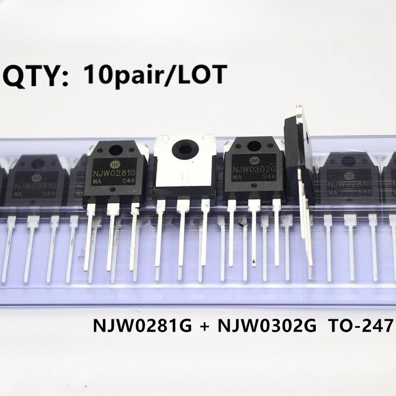10 CÁI = 5 Cặp 100% Mới Chính Hãng NJW0281G NJW0302G NJW0281 NJW0302 TO-247 Ống Phù Hợp Âm Thanh