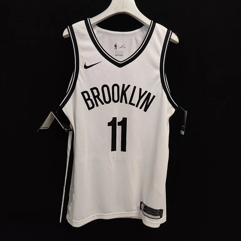 Phiên bản người chơi AU Số. 19-20 Mùa giải trò chơi mới NBA Nets No. Đồng phục bóng rổ Kyrie-Irving 