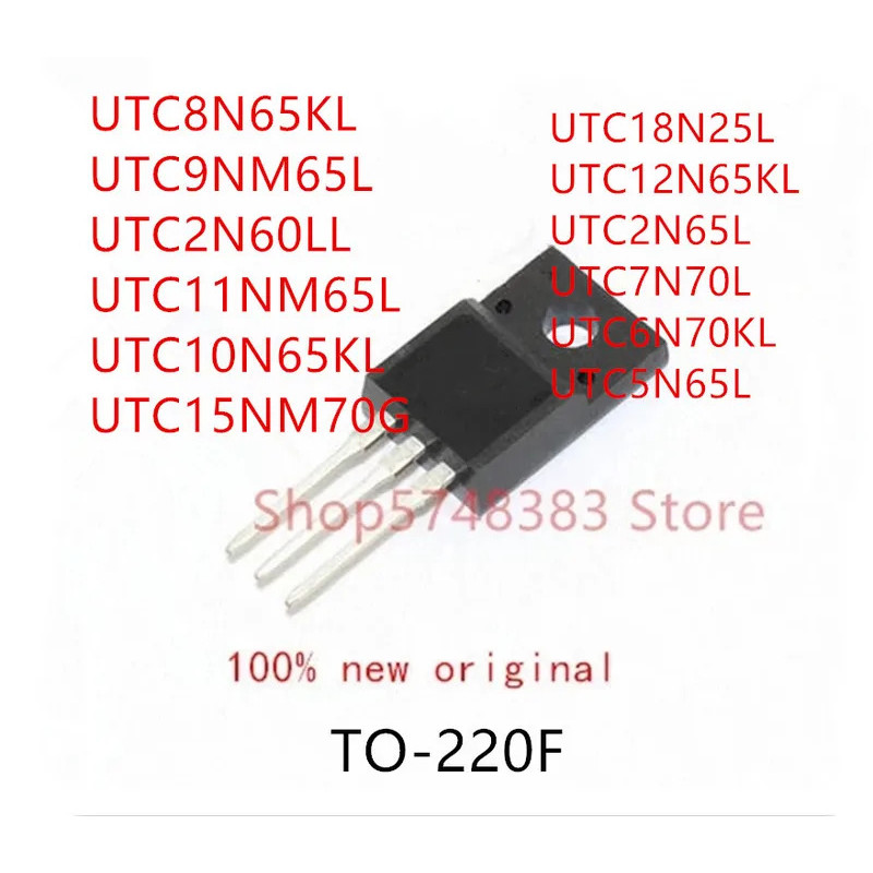 5 Chiếc UTC8N65KL UTC9NM65L UTC2N60LL UTC10N65KL UTC15NM70G UTC18N25L UTC12N65KL UTC2N65L UTC7N70L U