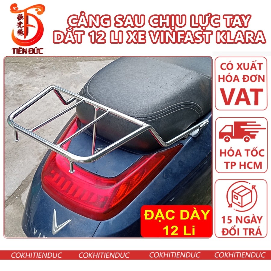 [Giá VAT] Chịu Lực 12li Đặc Vinfast Klara kèm Trượt tất cả dòng A1 A2 S1 S2 S lara Vin Cản Cảng Sau 