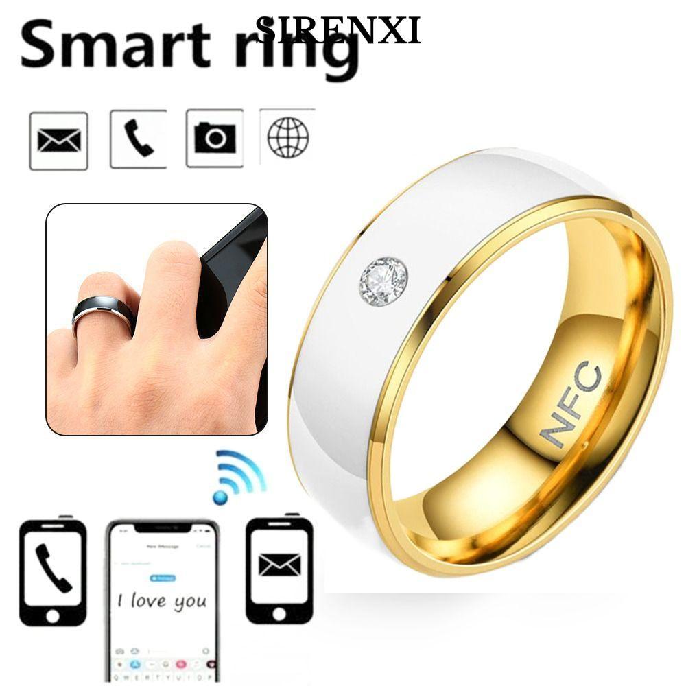 Nhẫn thông minh SIRENXI NFC, Nhẫn kỹ thuật số ngón tay đa chức năng có thể đeo được, Thiết kế đặc bi