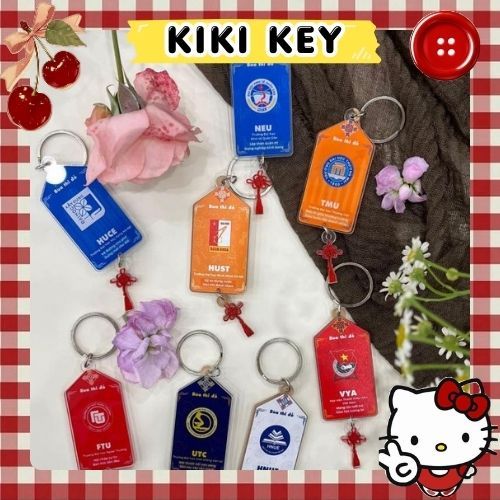 Móc Khoá Logo Trường Đại Học – Bùa May Mắn, Bùa Thi Đỗ, Móc Khoá In Theo Yêu Cầu 2 Mặt